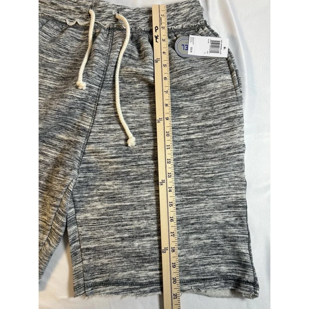 U.S Apparel Men's Gray Heather Lounge Shorts Hamstrings Size Large NWT Casual